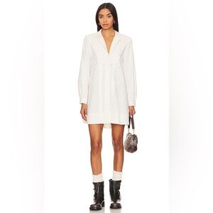 FREE PEOPLE Cherry Mini Dress Optic White Lightweight Long Sleeve Women’s XS